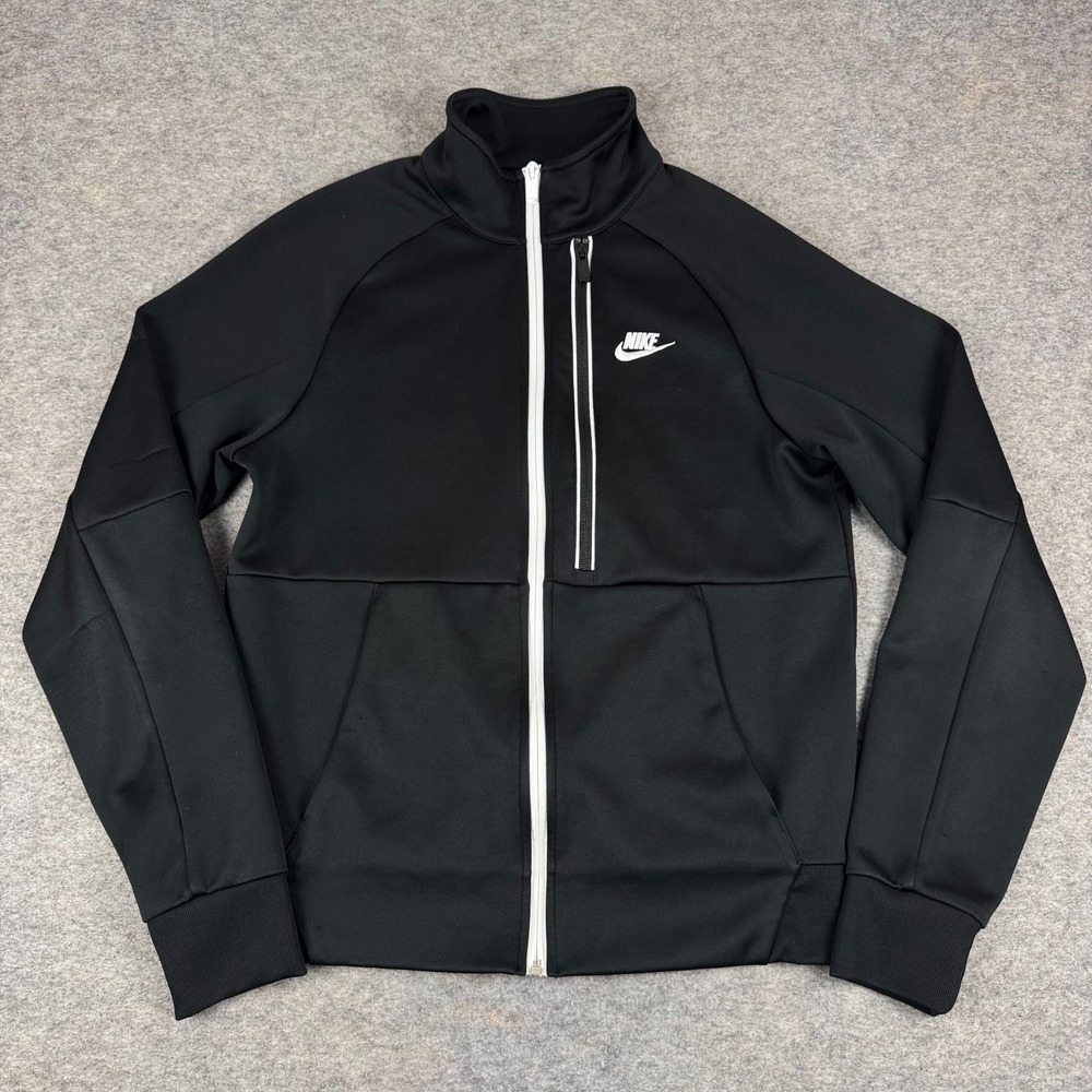 Nike Sportswear Full Zip Tribute N98 Jacket Black Mens Small S *